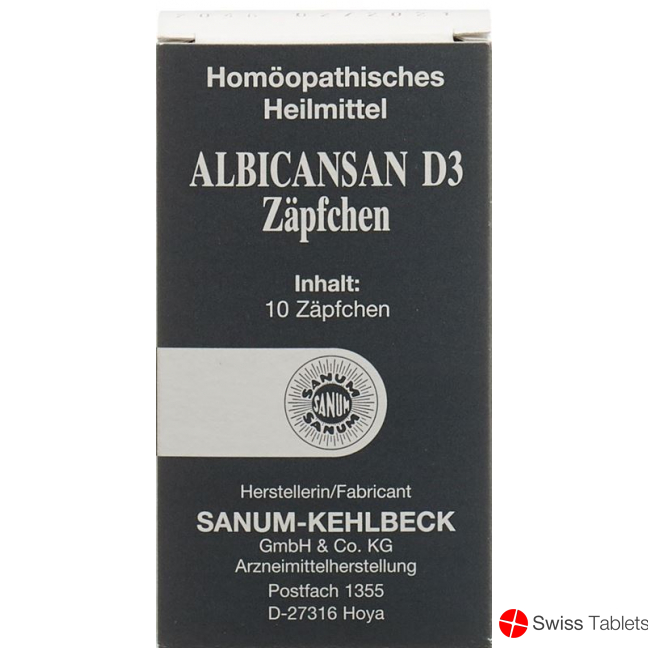 Albicansan Zäpfchen D 3 10 Stück buy online