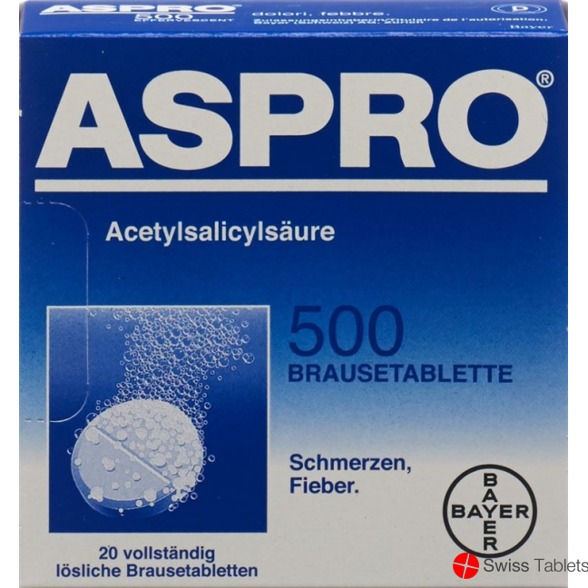 Aspro 500mg 20 Brausetabletten buy online