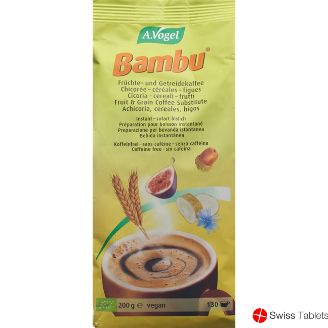 A. Vogel Bambu Früchte- und Getreifekaffee Instant 200g buy online