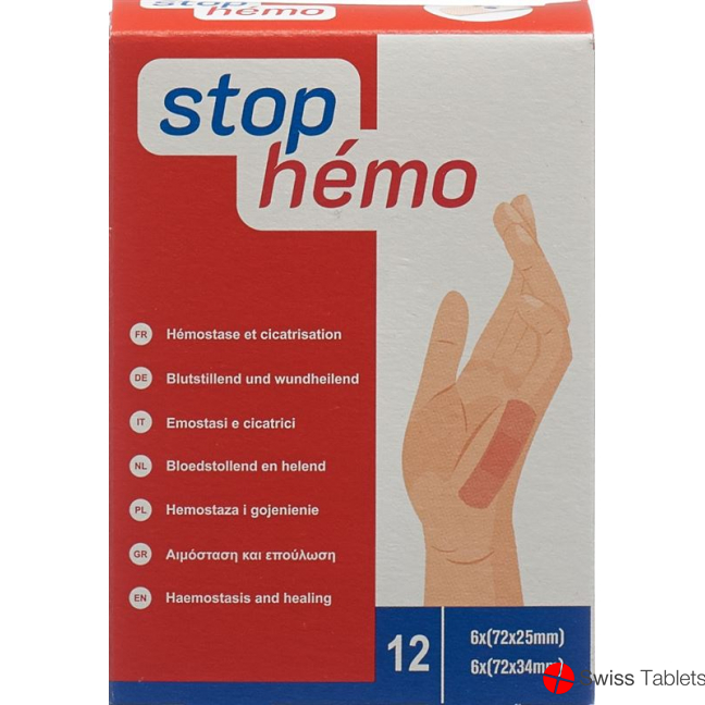 Stop Hemo Pflaster 12 Stück buy online