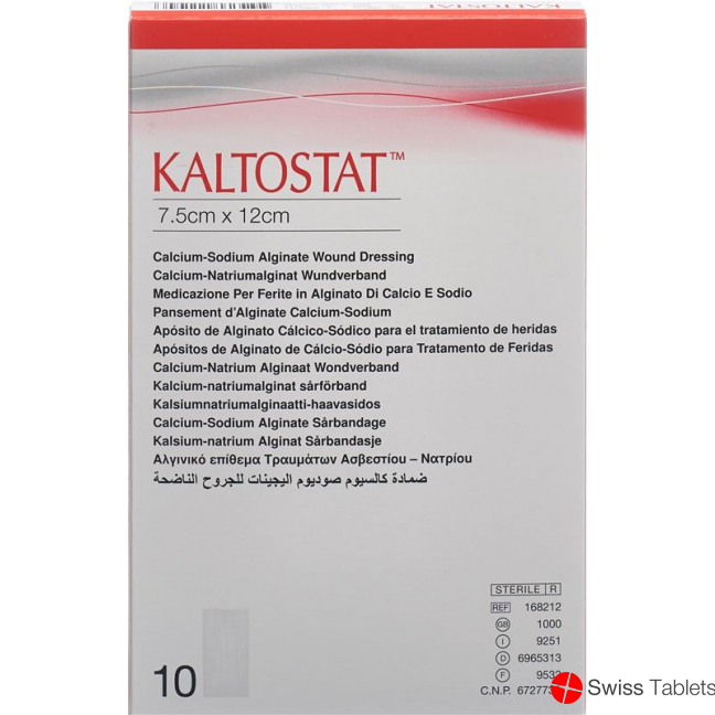 Kaltostat Kompressen 7.5x12cm Steril 10 Stück buy online