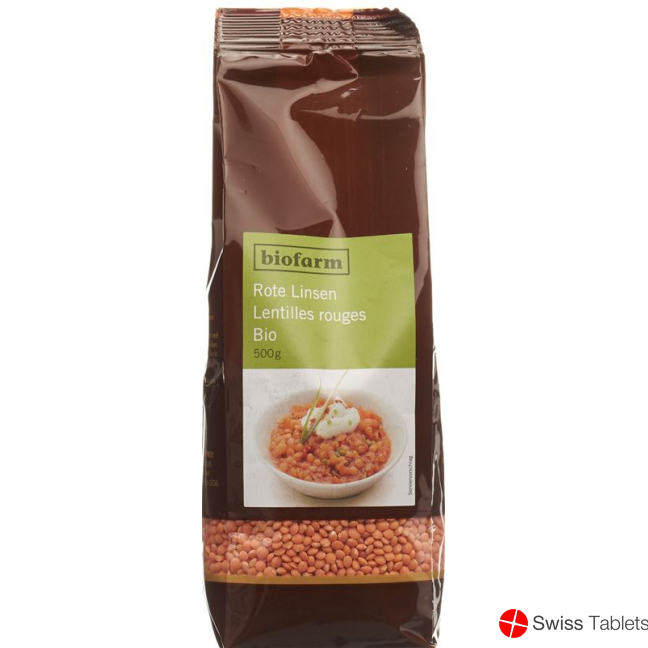 Biofarm Linsen Rot Knospe Beutel 500g buy online Biofarm Linsen Rot Knospe Beutel 500g buy online