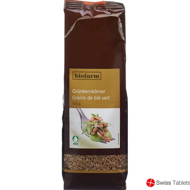 Biofarm Grünkern Knospe Beutel 500g buy online