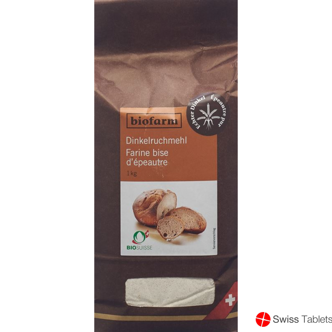 Biofarm Dinkel Ruchmehl Knospe Beutel 1kg buy online