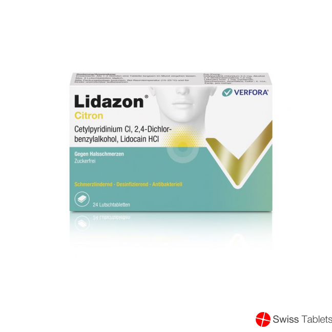 Lidazon Zitrone 24 Lutschtabletten buy online