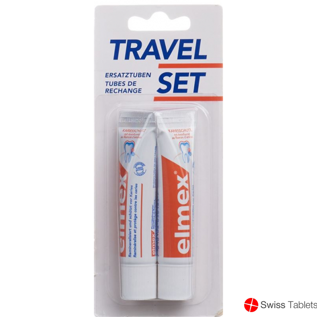 Elmex Rot Zahnpasta Taschenset 2x 12ml buy online