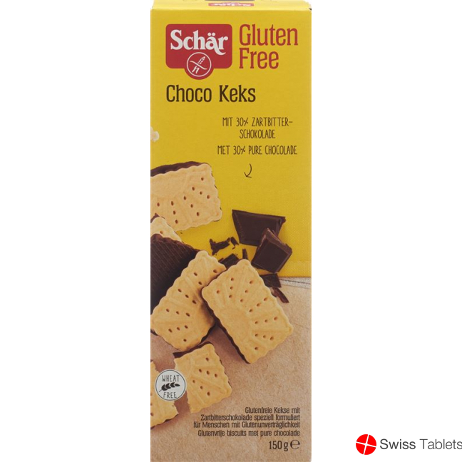 Schär Biscotti M Schokoboden Glutenfrei 150g buy online
