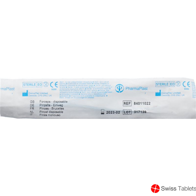 Gribi Einmalpinzette 12.5cm Anat Steril Trans buy online