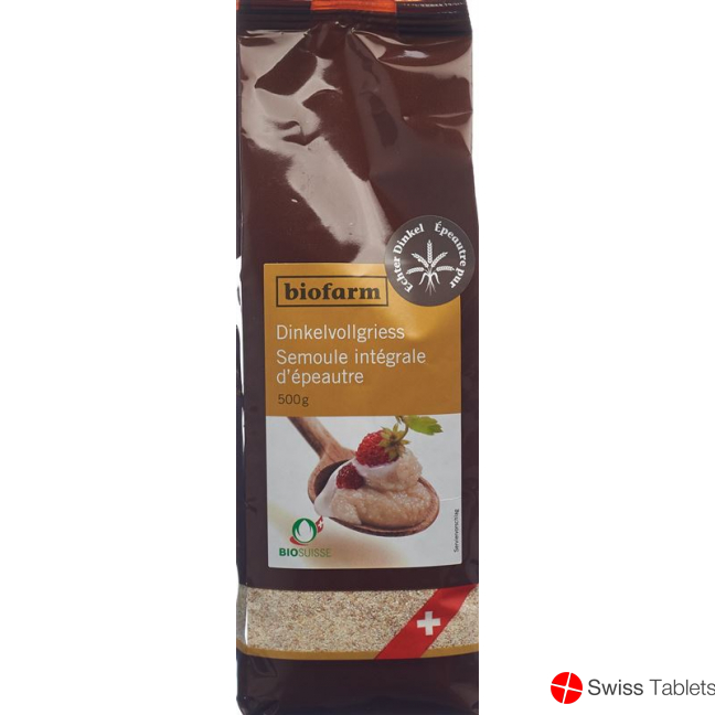 Biofarm Dinkel Vollgriess Knospe 500g buy online