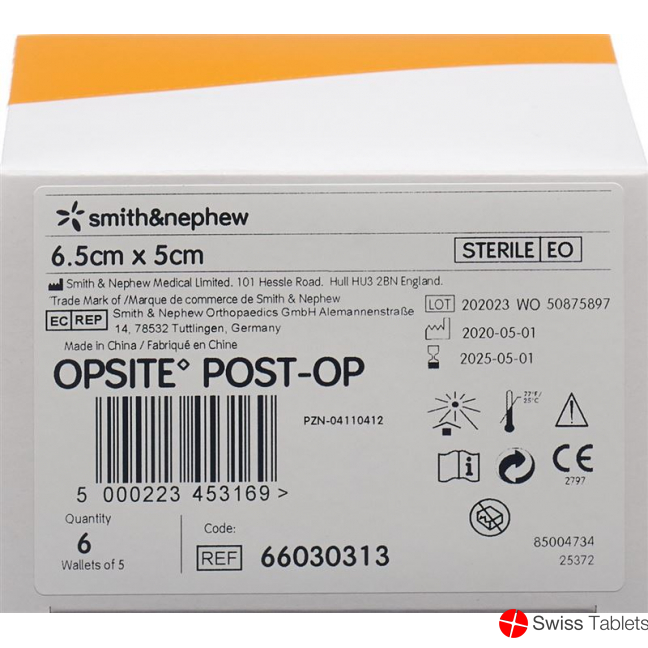 Opsite Post OP Folienverband 6.5x5cm 6x 5 Stück buy online