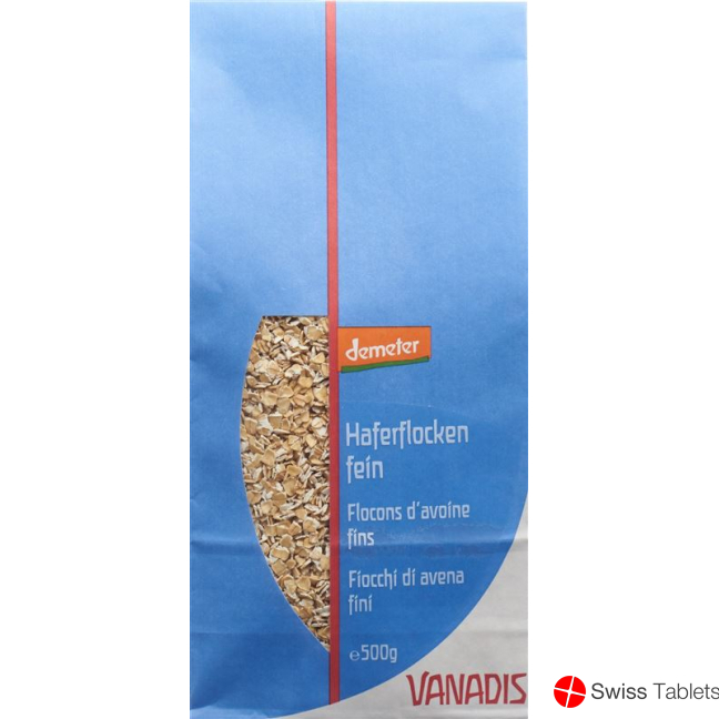Vanadis Haferflocken Fein Demeter Beutel 500g buy online