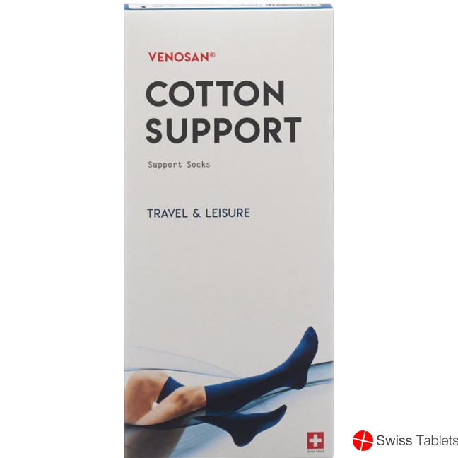 Venosan Cotton A-d Support Socks L Black 1 Paar buy online