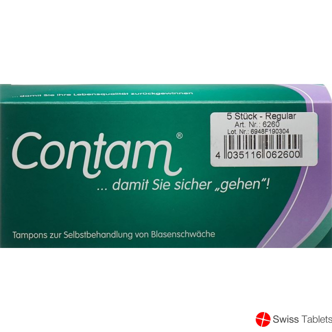 Contam Vaginaltampon 26mm Regular 5 Stück buy online