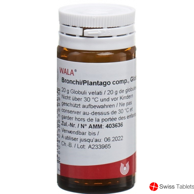 Wala Bronchi/plantago Comp Globuli 20g buy online