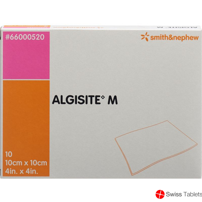 Algisite M Alginat Kompressen 10x10cm 10 Stück buy online