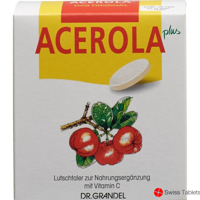 Acerola Plus Vitamin C Lutsch-Taler 32 Stück buy online