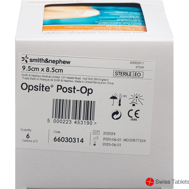 Opsite Post OP Folienverband 9.5x8.5cm 6 Beutel 5 Stück buy online