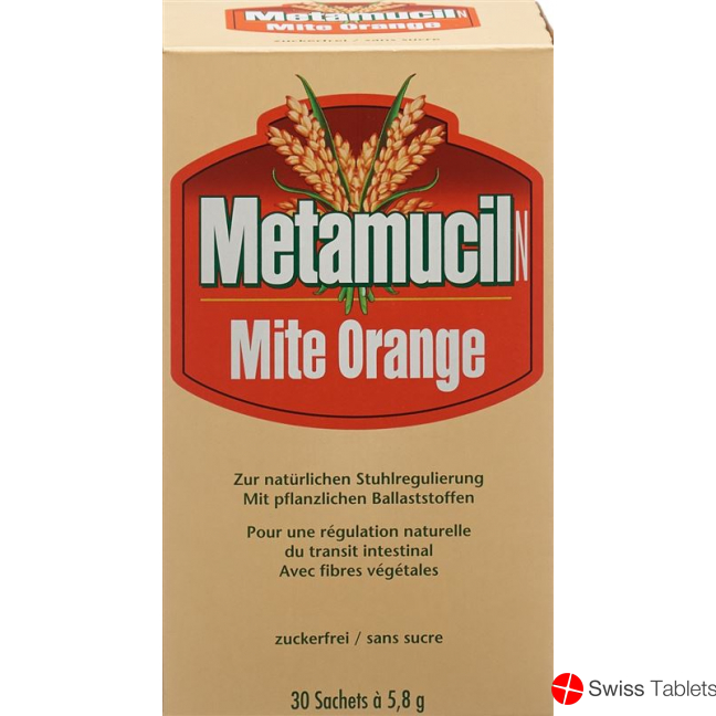 Metamucil N Mite Pulver Orange 30 Beutel buy online