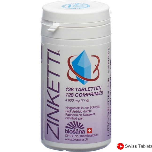 Biosana Zinketti Tabletten Dose 128 Stück buy online