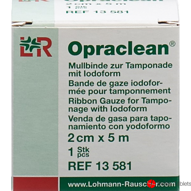 Opraclean Jodoform Tamponade 2cmx5m buy online