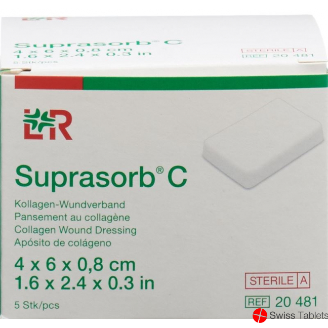 Suprasorb C Kollagenverband 4x6cm Steril 5 Stück buy online