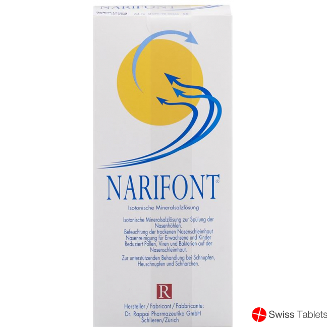 Narifont isotonische Mineralsalzlösung ohne Ballonpumpe 500ml buy online