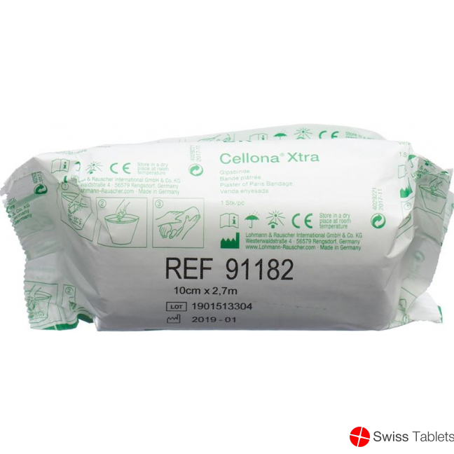 Cellona Xtra Gipsbinden 2.75mx10cm Weiss 60 Stück buy online