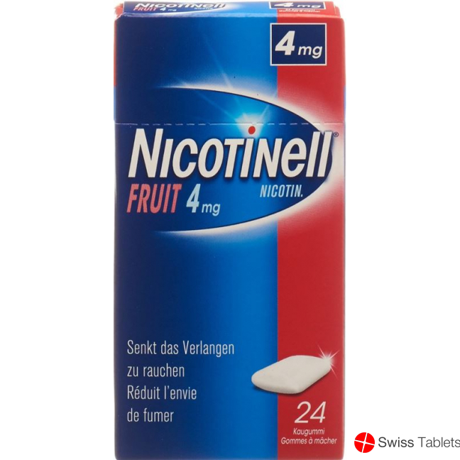 Nicotinell Fruit 4mg 24 Kaugummi buy online