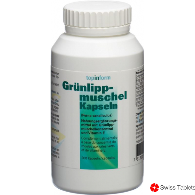 Alpinamed Greenlip Mussel Capsules 400mg 200 pieces buy online