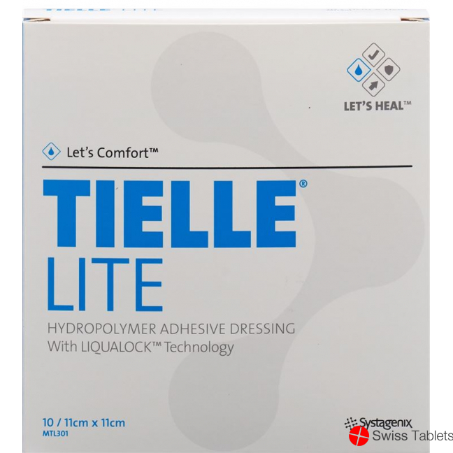 Let's Comfort Tielle Lite Hydropolymer-Verband 11x11cm 10 Beutel buy online