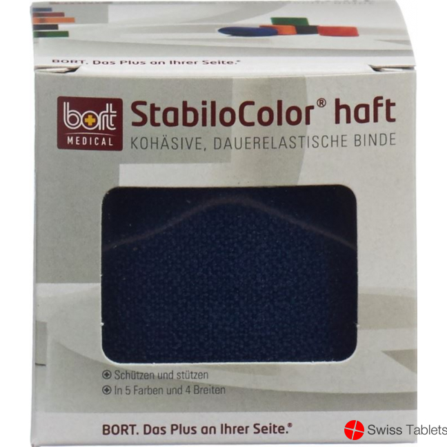 Bort Stabilo Color bandage 6cmx5m cohesive blue buy online Bort Stabilo Color bandage 6cmx5m cohesive blue buy online