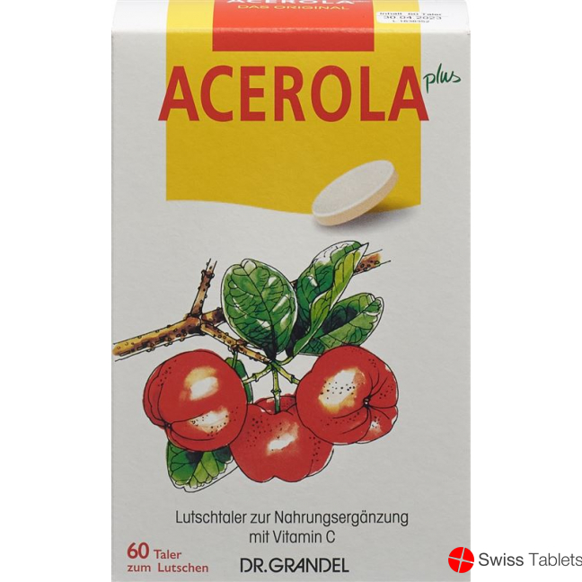 Acerola Plus Vitamin C Lutsch-Taler 60 Stück buy online