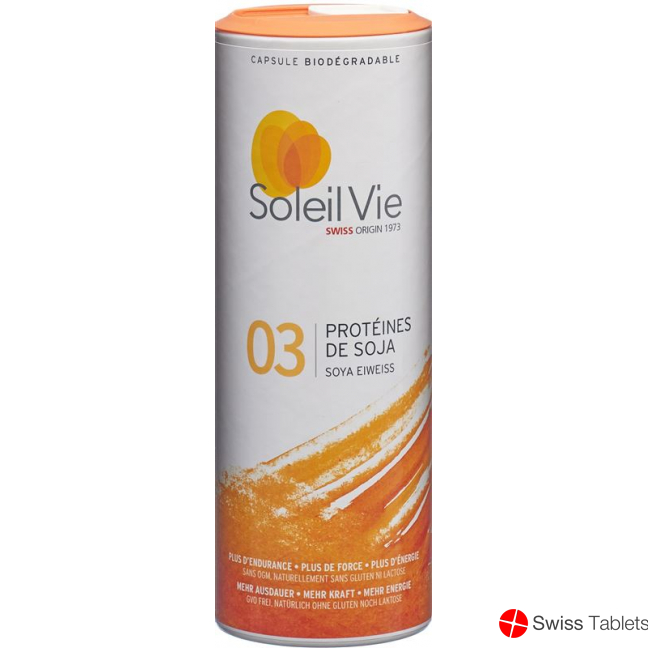 Soleil Vie Soja Eiweiss Pulver Dose 300g buy online