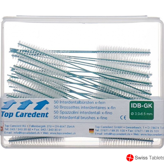 Top Caredent IDB-GK Interdentalbürsten Grün Konisch 50 Stück buy online