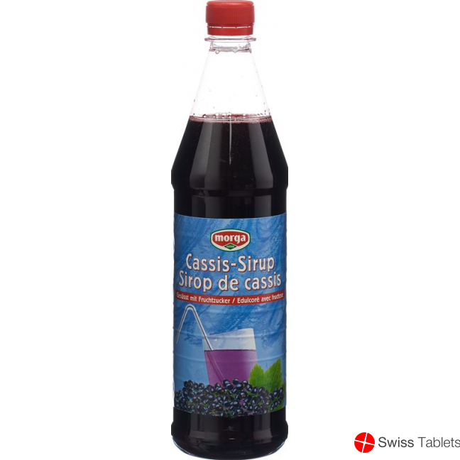 Morga Cassis Sirup mit Fruchtzucker Petflasche 7.5dl buy online
