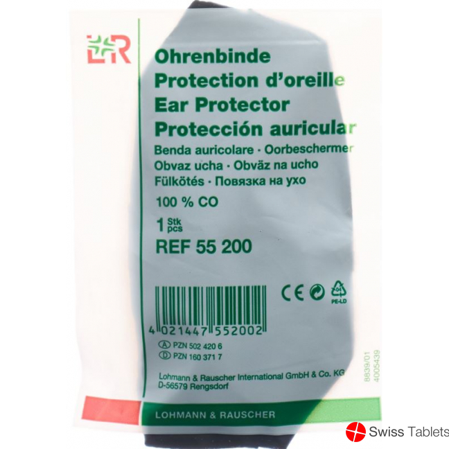 Lohmann Ohrenbinde Dreieckig Schwarz buy online