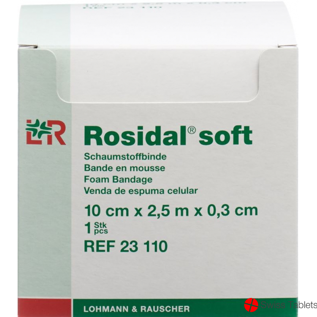 Rosidal Soft foam bandage 2.5mx10cmx0.3cm buy online