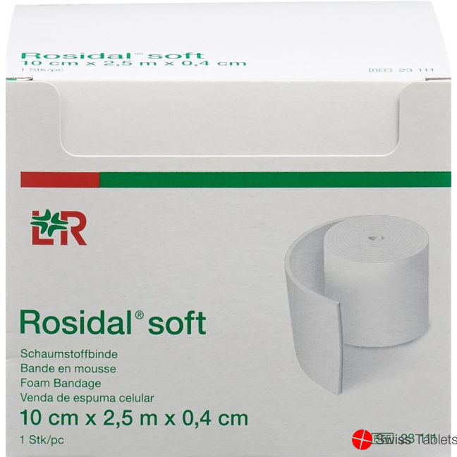 Rosidal Soft foam bandage 2.5mx10cmx0.4cm buy online