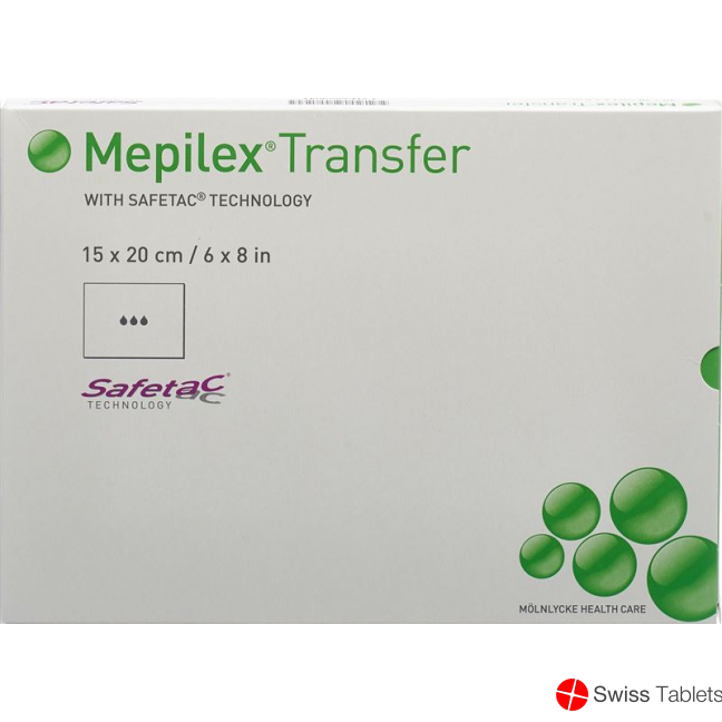 Mepilex Transfer Safetac Drainageverband 15x20cm Silikon 5 Stück buy online
