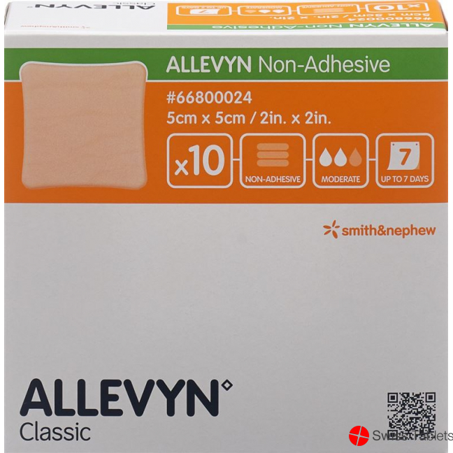 Allevyn Non Adhesive Wundkompressen 5cmx5cm 10 Stück buy online