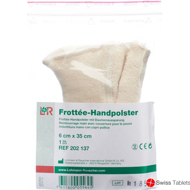 Tobler Handpolster Frotte 35cm Daumenaussparung We buy online