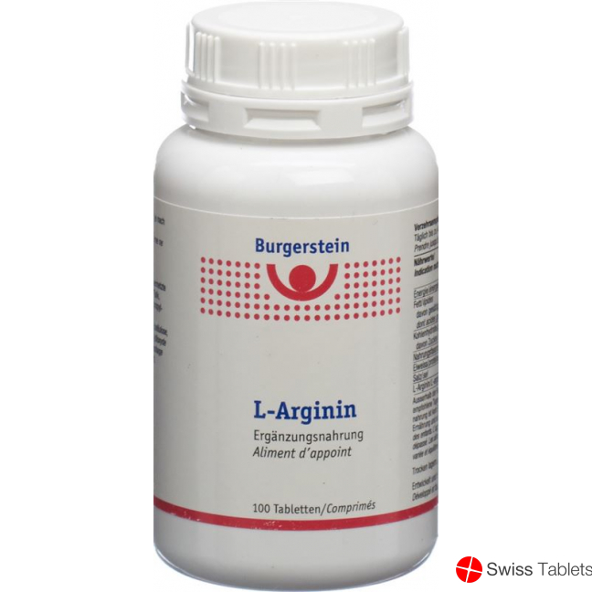 Burgerstein L-Arginin tablets 100 pieces buy online