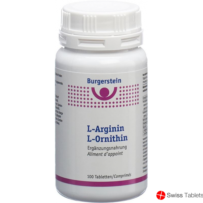Burgerstein L-Arginin/L-Ornithin tablets 100 pieces buy online