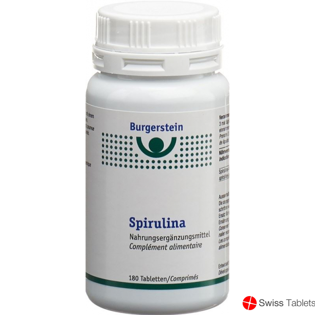 Burgerstein Spirulina tablets Ds 180 pieces buy online