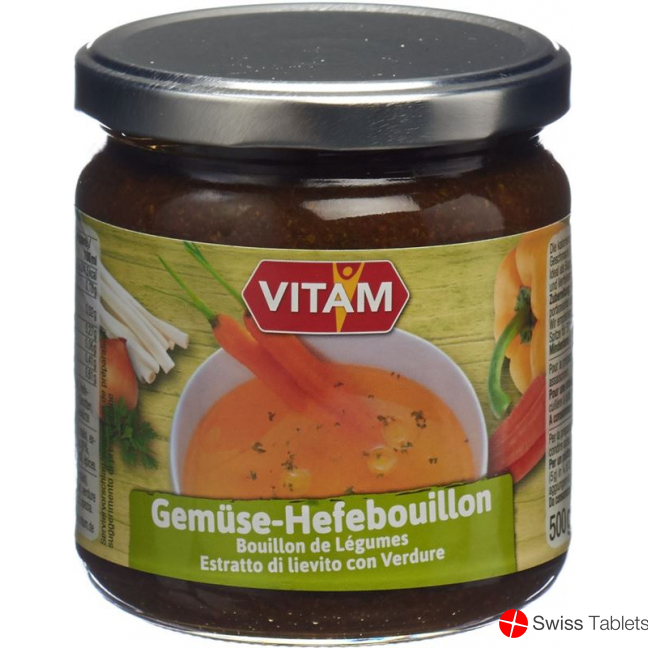Vitam Bouillon Hefe Paste Gemues Glutenf Dose 500g buy online