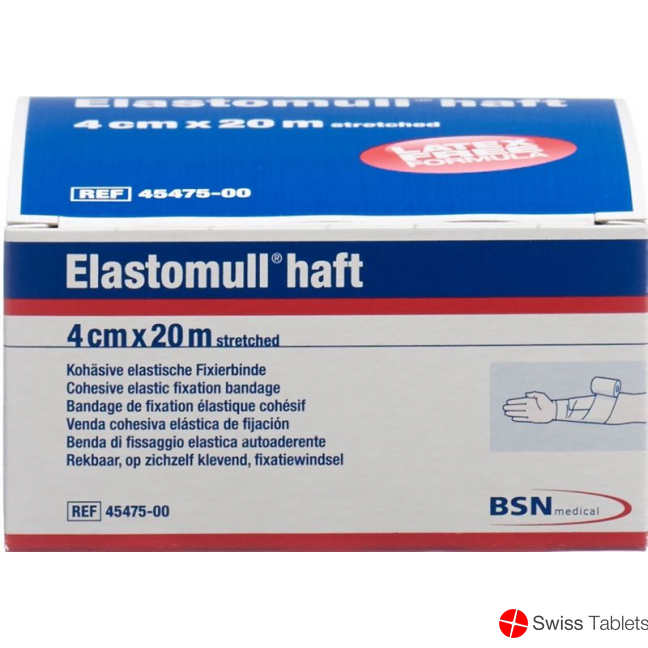 Elastomull Haft Gazebinde Weiss 20mx4cm Rolle buy online