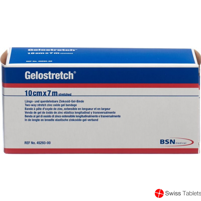 Gelostretch zinc gel bandage 7mx10cm buy online