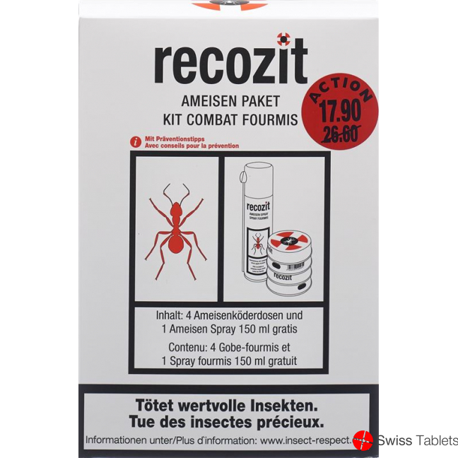 Recozit Ameisenpaket Akt mit Gratis Spray buy online