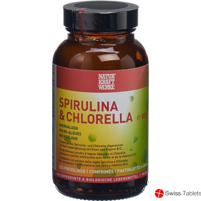 Naturkraftwerke Spirul Chlore Tabletten 400mg 250 Stück buy online