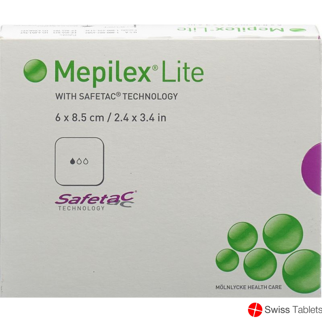 Mepilex Lite Absorptionsverb 6x8.5cm Silik 5 Stück buy online